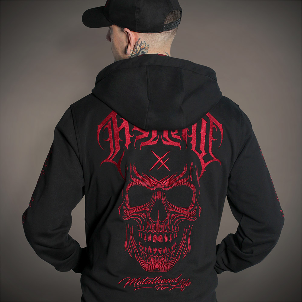 Sweat zippé METALHEAD FOR LIFE