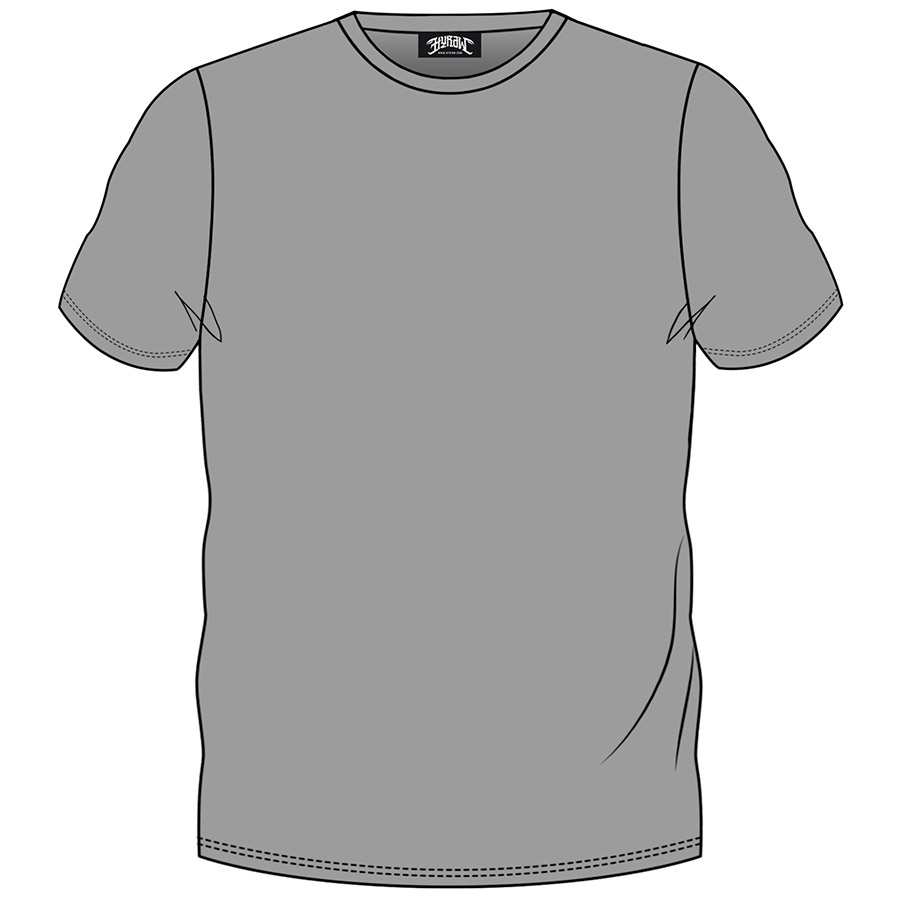 T-shirt uni gris chiné (M)