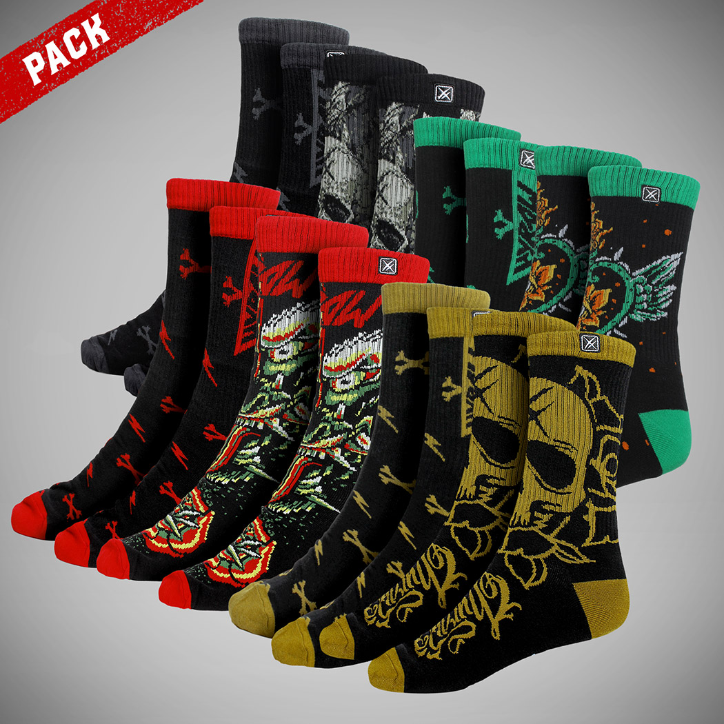 [244SCKS-PACK-4346] Socks pack HYRAW X FREEGUN (43-46)