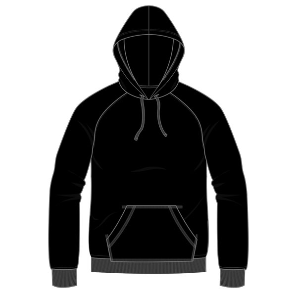 sweat capuche raglan 60/40 (XL)