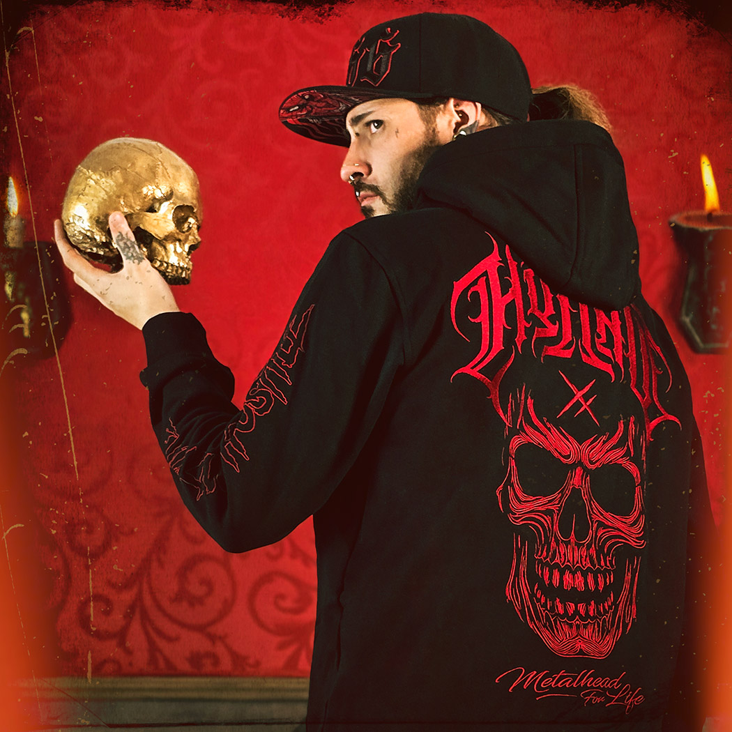[254SW06-4] Sweat zippé METALHEAD FOR LIFE (XL)