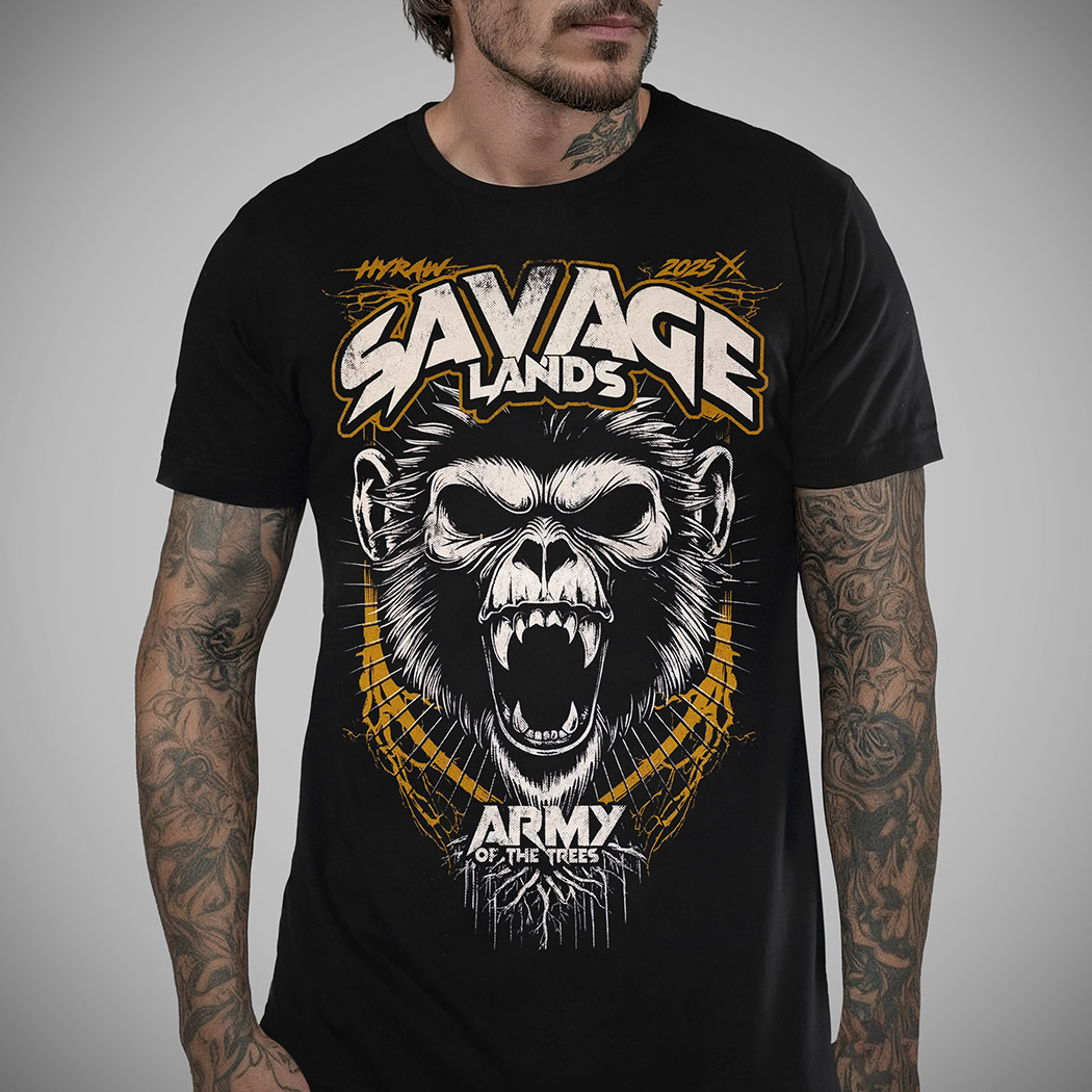 [252-SLTSH-MONKEY-2] T-shirt SAVAGE MONKEY 2025 (M)