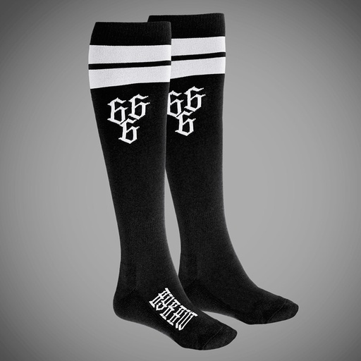 [SCKNEE-666-BCK] Chaussettes 666 KNEE BLACK 